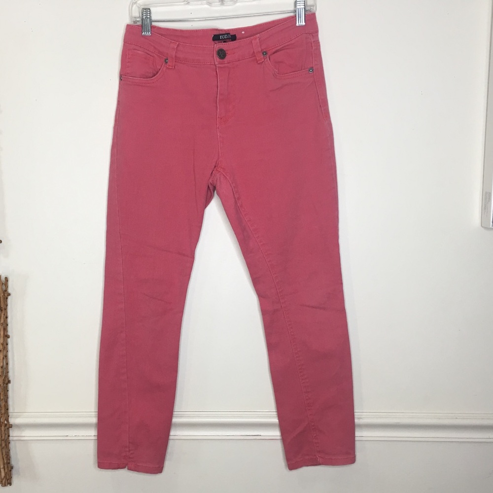 🎱ROZ &ALI 🎱 faded red skinny Jeans